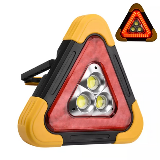 Triangulo de emergencia LED recargable puede salvar tu vida en la noche